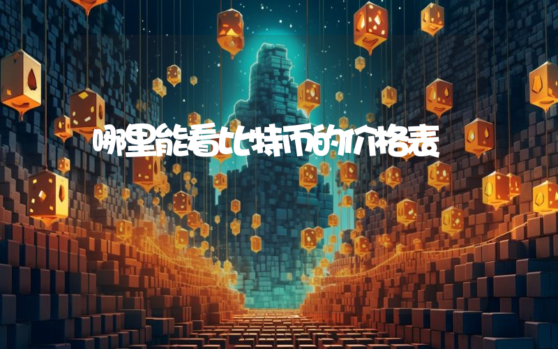 哪里能看比特币的价格表
