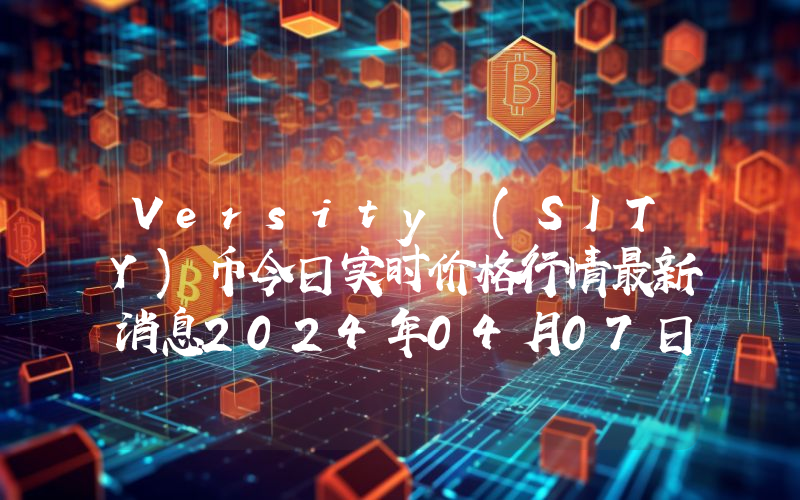 Versity (SITY)币今日实时价格行情最新消息2024年04月07日