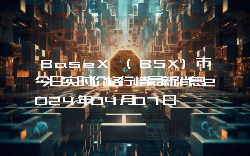BaseX (BSX)币今日实时价格行情最新消息2024年04月07日