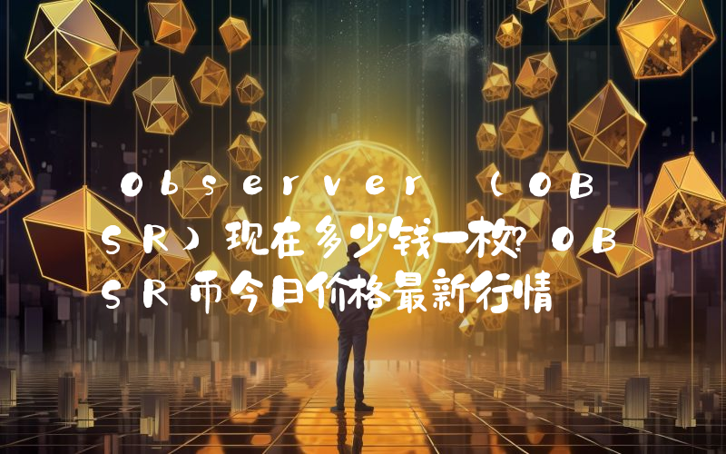 Observer (OBSR)现在多少钱一枚？OBSR币今日价格最新行情