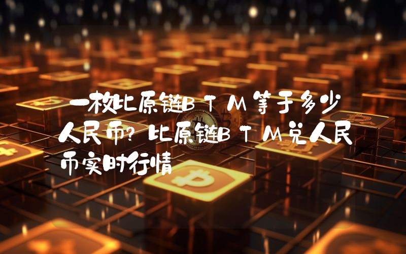 一枚比原链BTM等于多少人民币？比原链BTM兑人民币实时行情