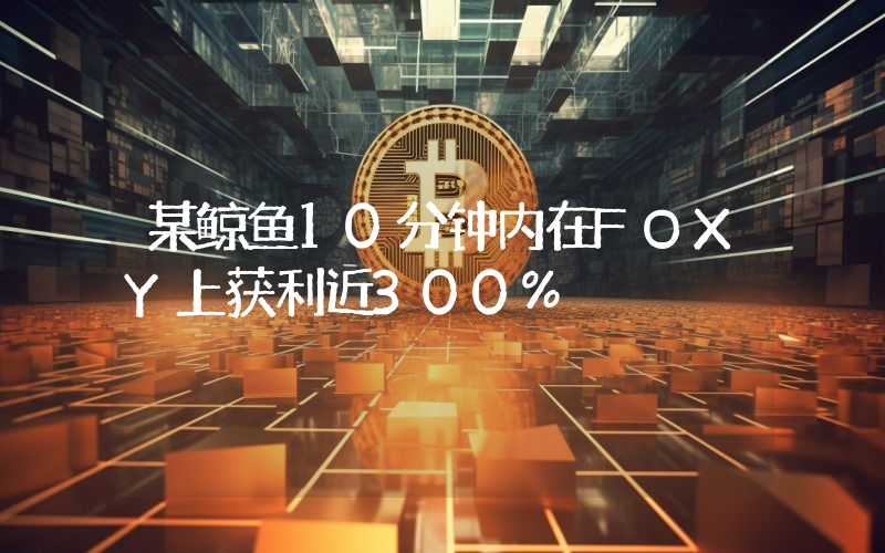 某鲸鱼10分钟内在FOXY上获利近300%