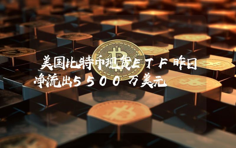 美国比特币现货ETF昨日净流出5500万美元