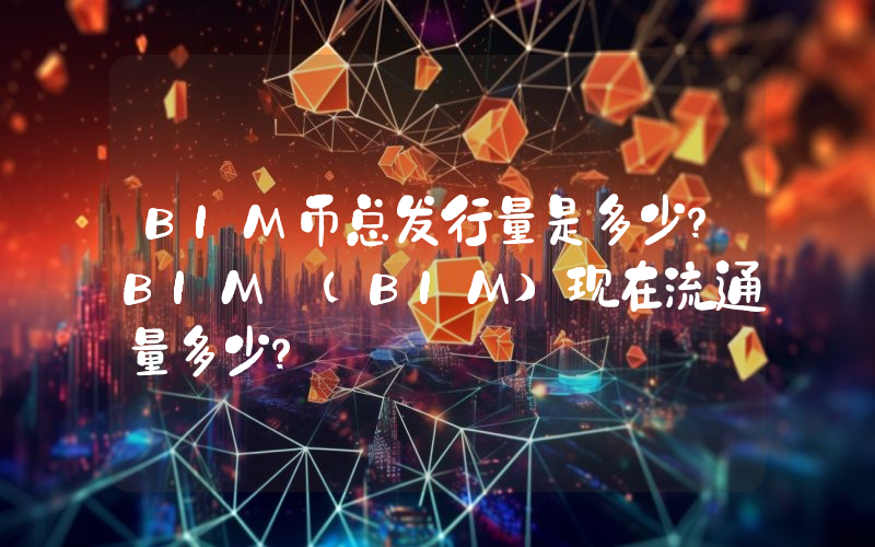 BIM币总发行量是多少？BIM (BIM)现在流通量多少？