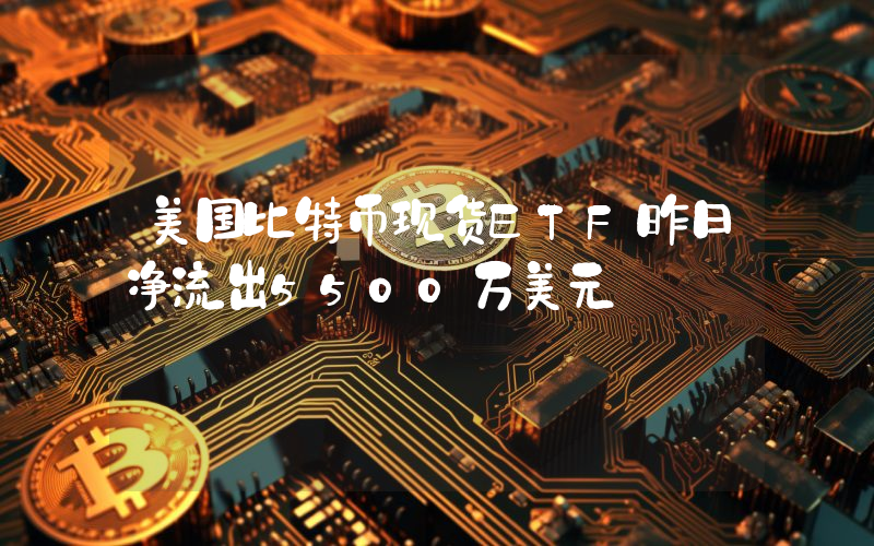 美国比特币现货ETF昨日净流出5500万美元