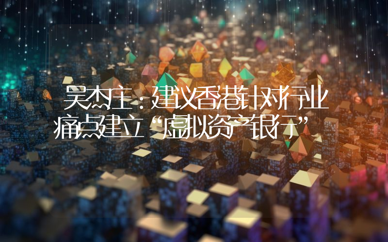 吴杰庄:建议香港针对行业痛点建立“虚拟资产银行”