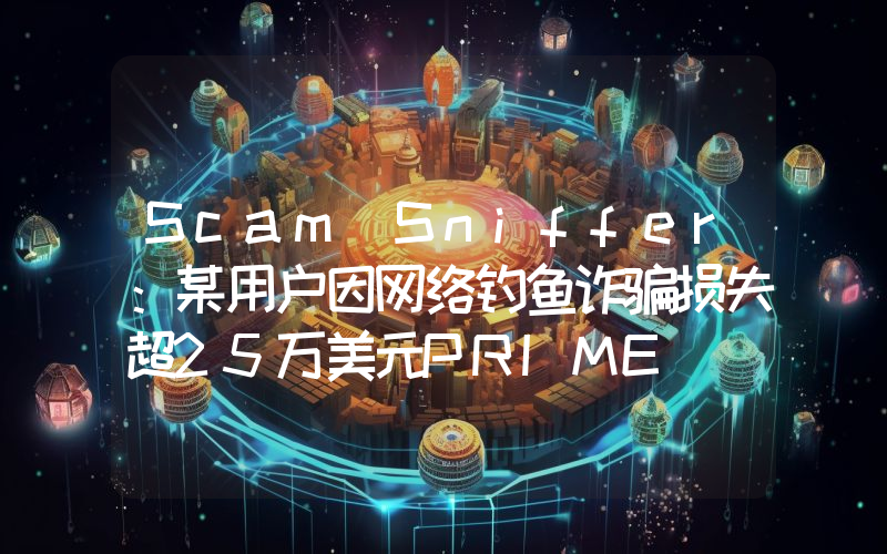 Scam Sniffer:某用户因网络钓鱼诈骗损失超25万美元PRIME