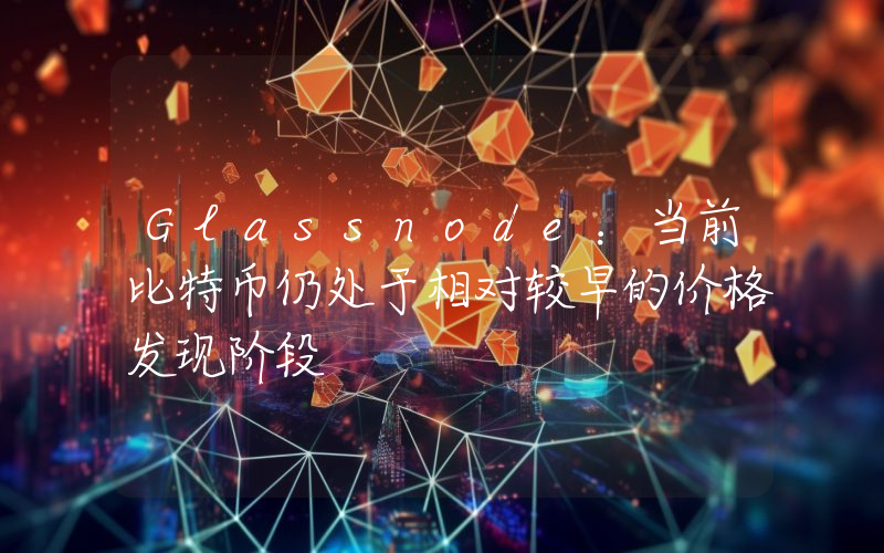 Glassnode:当前比特币仍处于相对较早的价格发现阶段