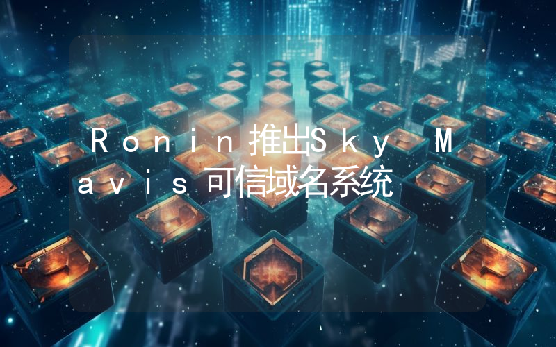 Ronin推出Sky Mavis可信域名系统