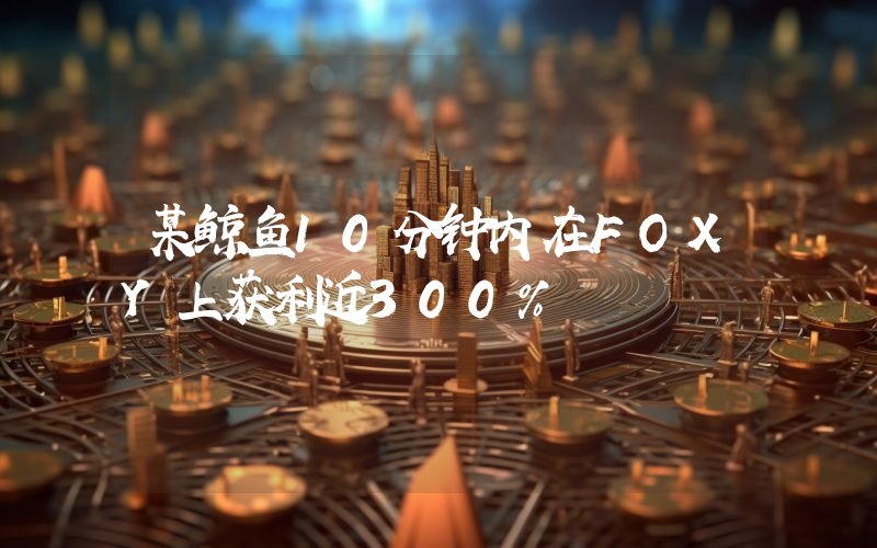 某鲸鱼10分钟内在FOXY上获利近300%