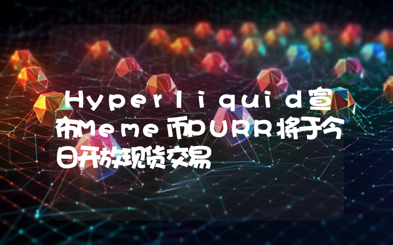 Hyperliquid宣布Meme币PURR将于今日开放现货交易
