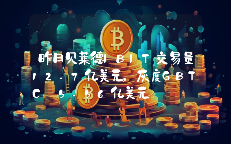 昨日贝莱德IBIT交易量12.7亿美元,灰度GBTC 5.56亿美元