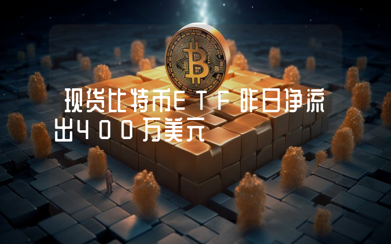 现货比特币ETF昨日净流出400万美元