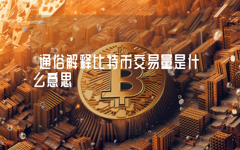 通俗解释比特币交易量是什么意思