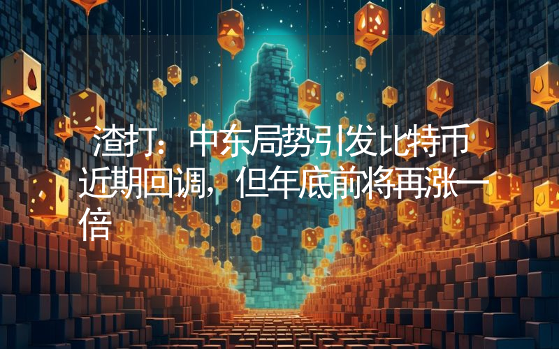 渣打:中东局势引发比特币近期回调,但年底前将再涨一倍