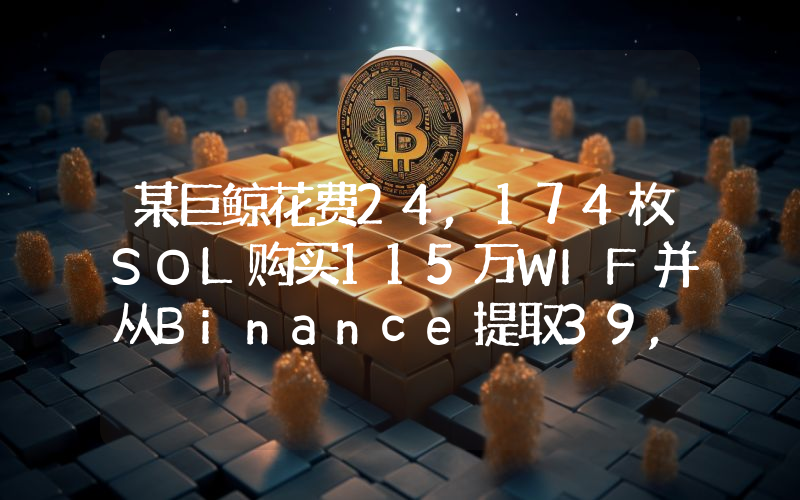 某巨鲸花费24,174枚SOL购买115万WIF并从Binance提取39,600枚WIF