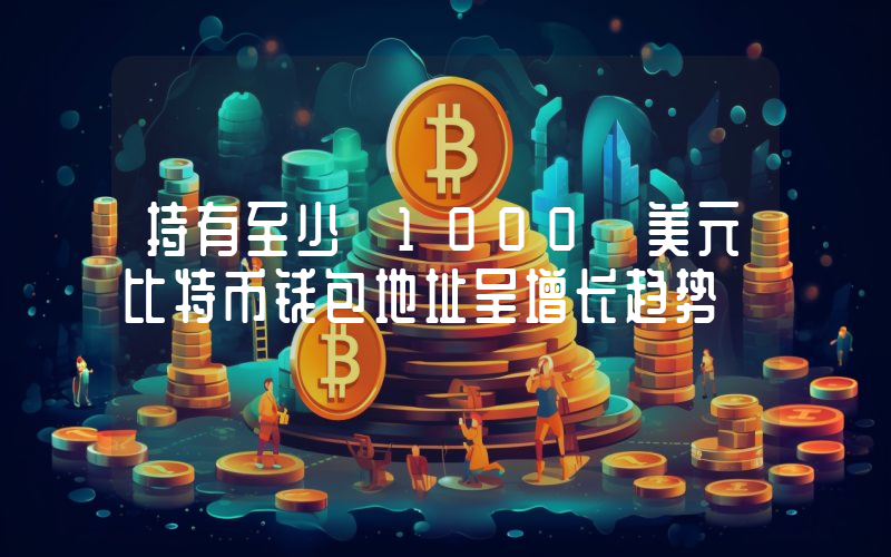 持有至少 1000 美元比特币钱包地址呈增长趋势