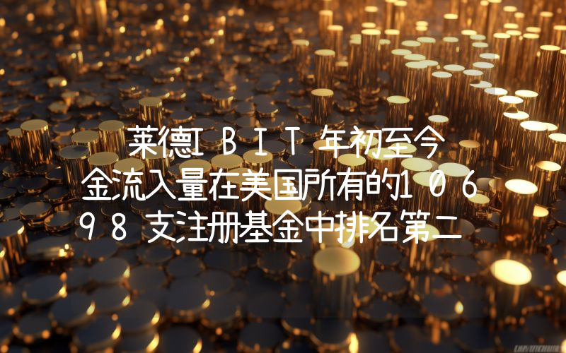 贝莱德IBIT年初至今资金流入量在美国所有的10698支注册基金中排名第二