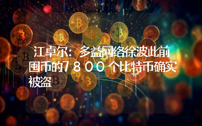 江卓尔:多益网络徐波此前囤币的7800个比特币确实被盗
