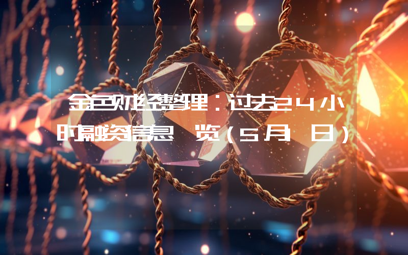 金色财经整理:过去24小时融资信息一览(5月1日)
