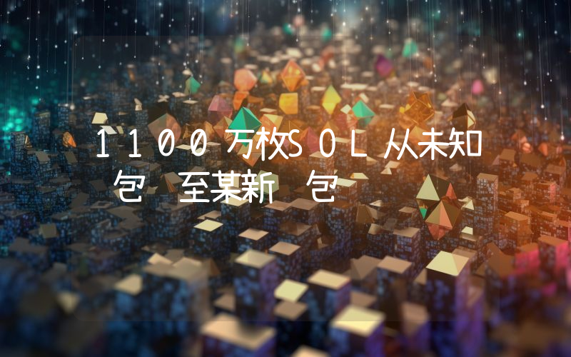 1100万枚SOL从未知钱包转至某新钱包