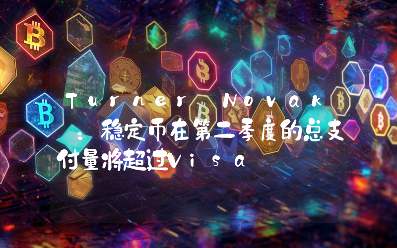 Turner Novak :稳定币在第二季度的总支付量将超过Visa