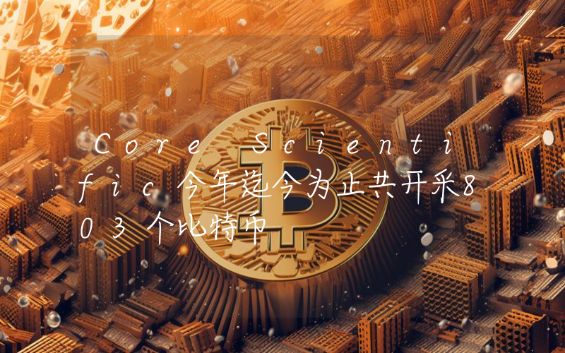 Core Scientific今年迄今为止共开采803个比特币