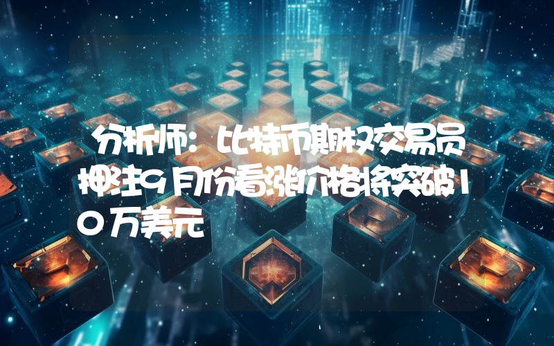 分析师:比特币期权交易员押注9月份看涨价格将突破10万美元