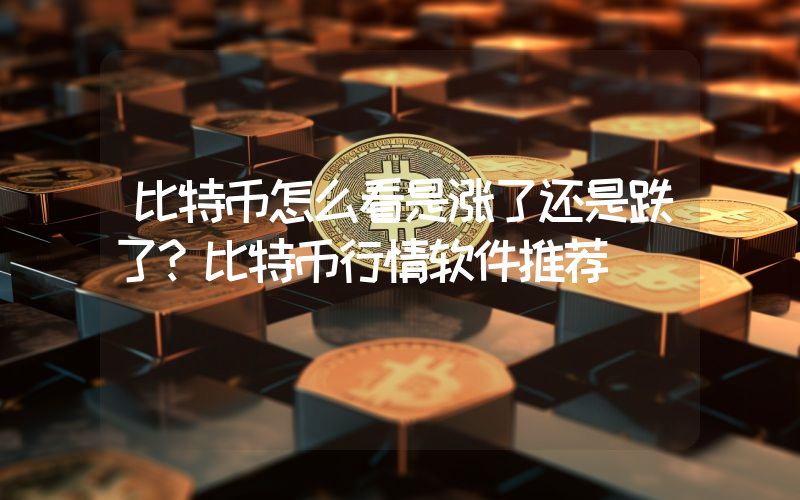 比特币怎么看是涨了还是跌了？比特币行情软件推荐