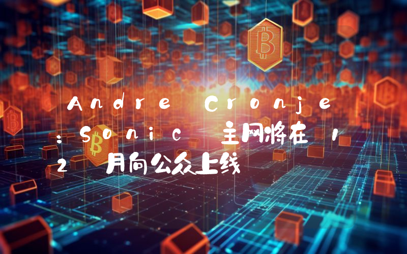 Andre Cronje:Sonic 主网将在 12 月向公众上线