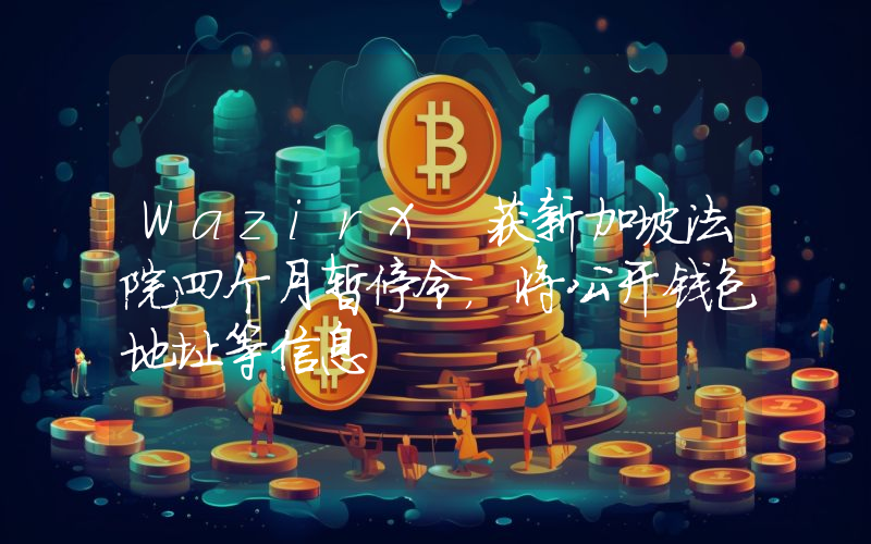 WazirX 获新加坡法院四个月暂停令,将公开钱包地址等信息