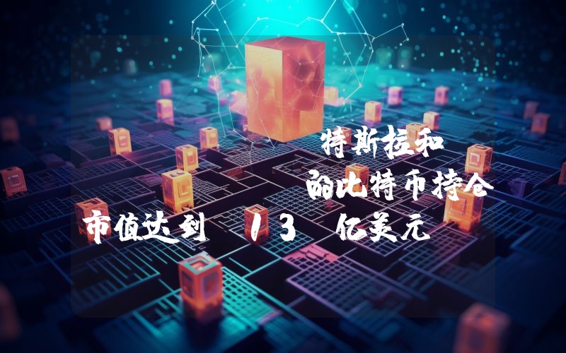 Arkham:特斯拉和 SpaceX 的比特币持仓市值达到 13 亿美元