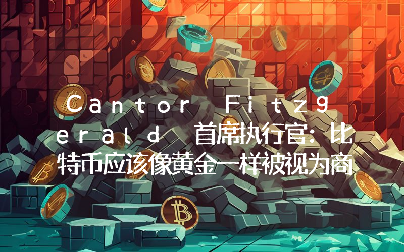 Cantor Fitzgerald 首席执行官:比特币应该像黄金一样被视为商品