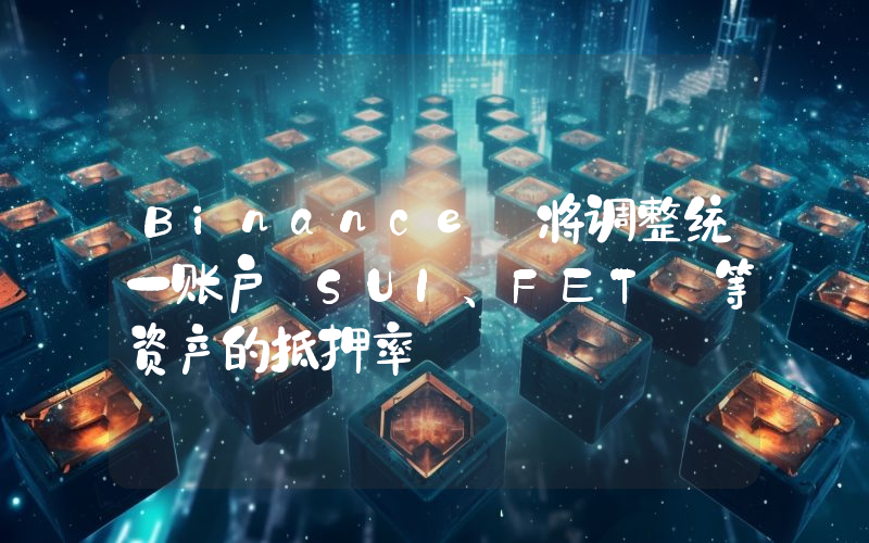 Binance 将调整统一账户 SUI、FET 等资产的抵押率