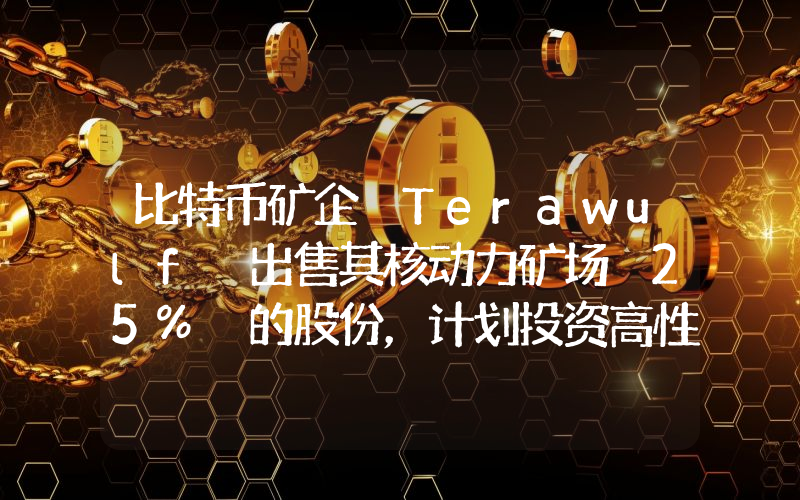 比特币矿企 Terawulf 出售其核动力矿场 25% 的股份,计划投资高性能计算 (HPC) 和人工智能数据中心