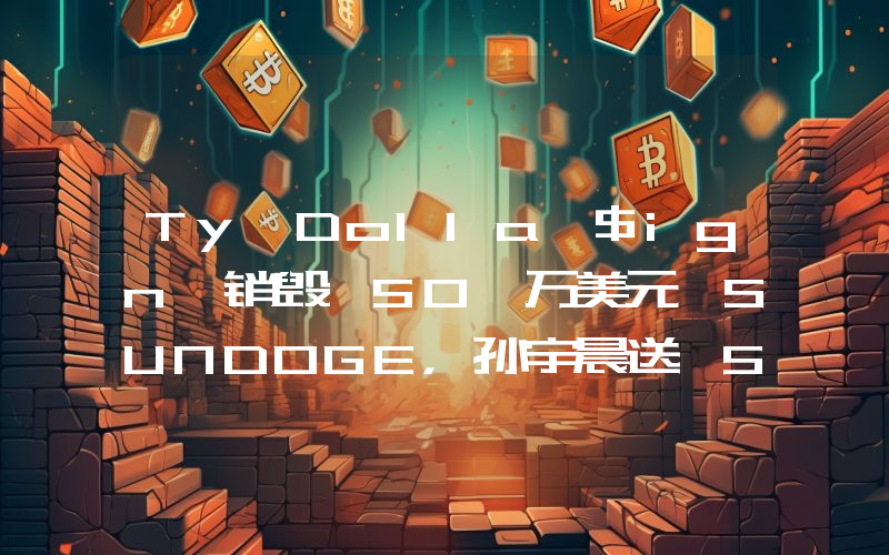 Ty Dolla $ign 销毁 50 万美元 SUNDOGE,孙宇晨送 50 万 TRX 以支持