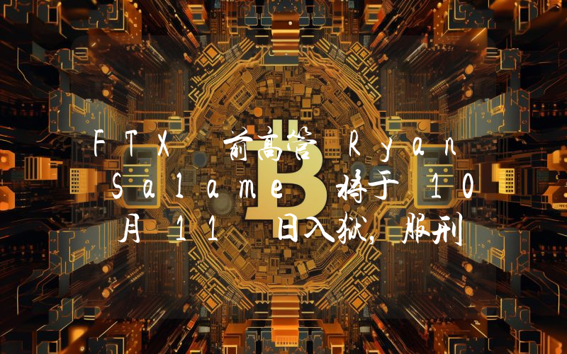 FTX 前高管 Ryan Salame 将于 10 月 11 日入狱,服刑 7 年半