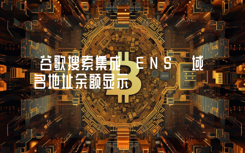 谷歌搜索集成 ENS 域名地址余额显示