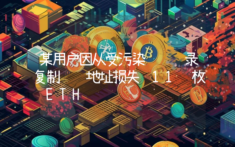 某用户因从受污染转账记录复制错误地址损失 11 枚 ETH