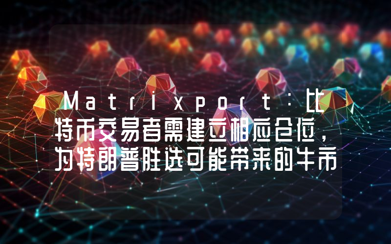 Matrixport:比特币交易者需建立相应仓位,为特朗普胜选可能带来的牛市行情做好准备