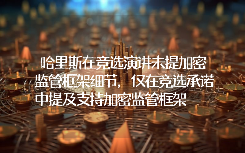 哈里斯在竞选演讲未提加密监管框架细节,仅在竞选承诺中提及支持加密监管框架