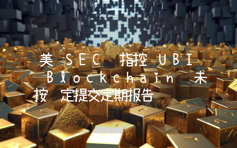 美 SEC 指控 UBI Blockchain 未按规定提交定期报告