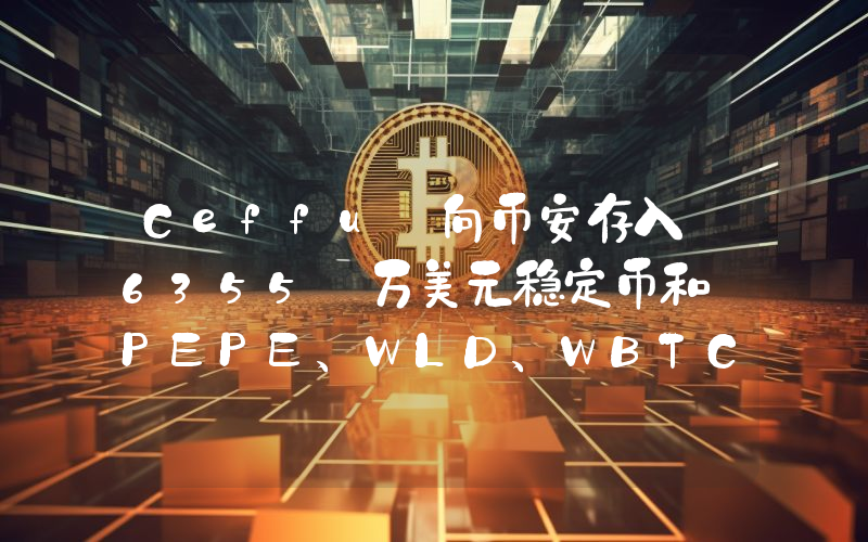 Ceffu 向币安存入 6355 万美元稳定币和 PEPE、WLD、WBTC、FTM 等其他资产