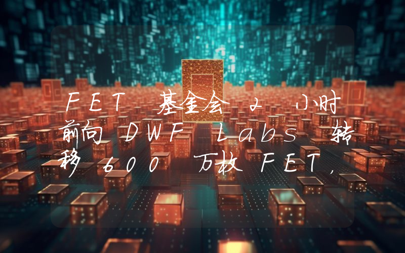 FET 基金会 2 小时前向 DWF Labs 转移 600 万枚 FET,200 万枚充进币安