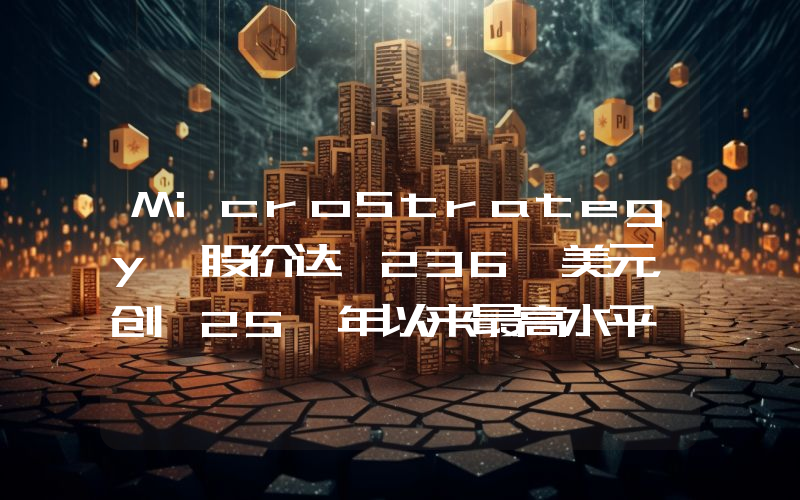 MicroStrategy 股价达 236 美元,创 25 年以来最高水平