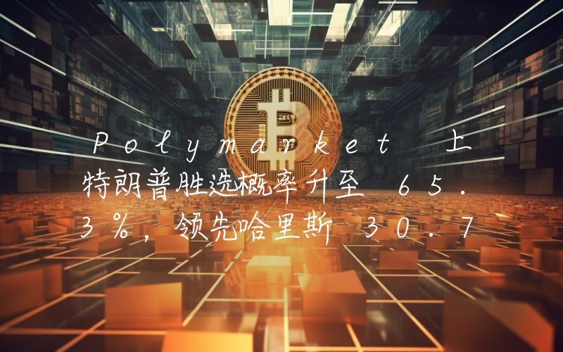 Polymarket 上特朗普胜选概率升至 65.3%,领先哈里斯 30.7 个百分点