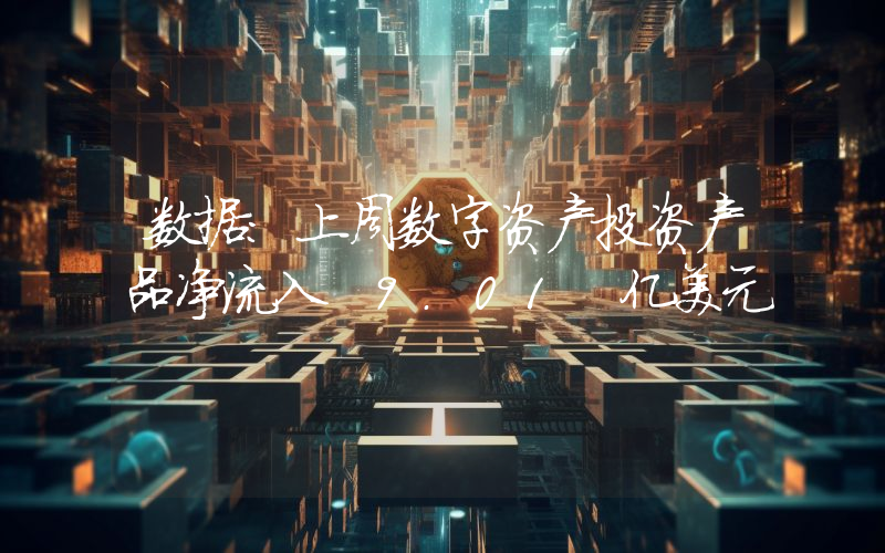 数据:上周数字资产投资产品净流入 9.01 亿美元