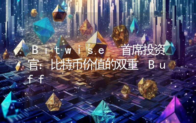 Bitwise 首席投资官:比特币价值的双重 Buff