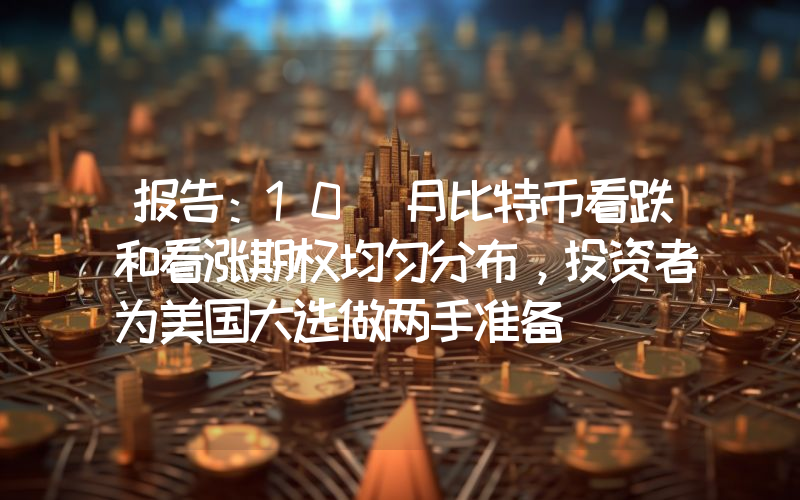 报告:10 月比特币看跌和看涨期权均匀分布,投资者为美国大选做两手准备