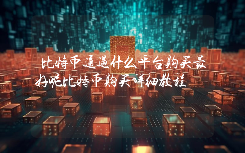 比特币通过什么平台购买最好呢比特币购买详细教程